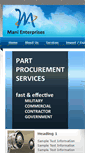 Mobile Screenshot of mani-enterprise.com